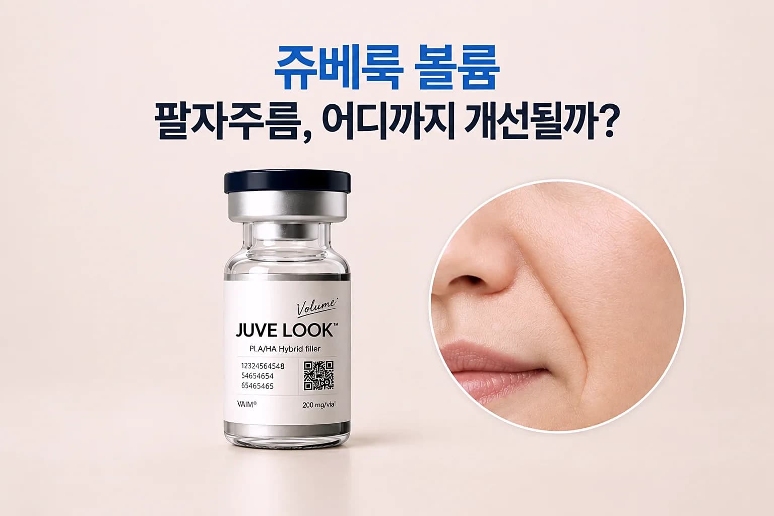 팔자 주름 골이 얕아지는 확대 컷을 담은 쥬베룩볼륨 팔자 효과 썸네일